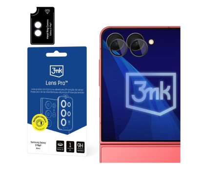 Folia / szkło na smartfon 3mk Lens Protection Pro Black do Samsung Galaxy Z Flip 7